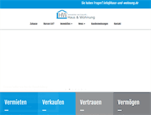 Tablet Screenshot of haus-und-wohnung.de